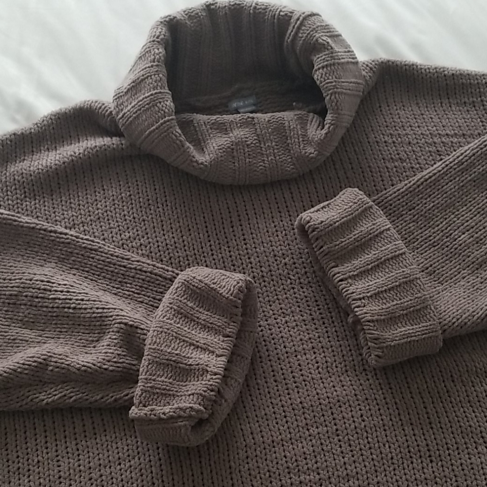 Aerie Chenille T-Neck Sweater